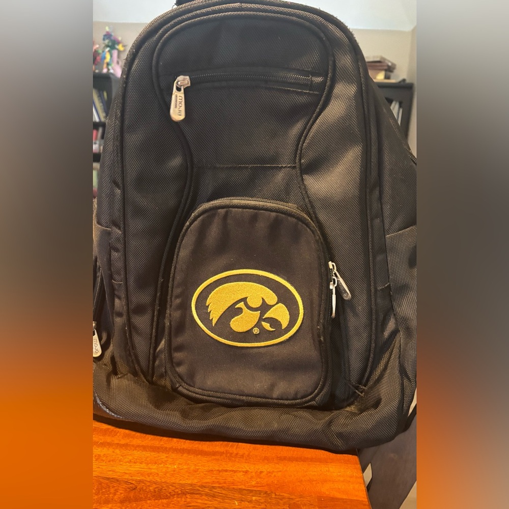 Iowa Hawkeyes Black Backpack